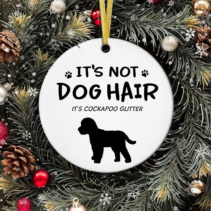 534-zsgj-cockapoo Home & Kitchen > Home Décor Products > Home Décor Accents > Hanging Ornaments