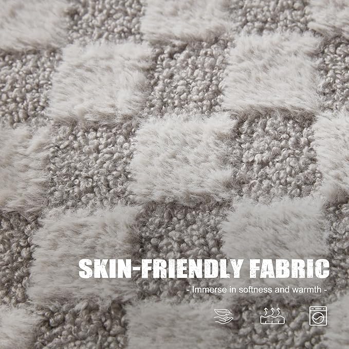 Single Sofa 1 Seat Couch with Deep Seat Memory Foam Cloud Chair with Pillows Large Sofa with L Shape for Living Room Bedroom (Plush Grey, Single)