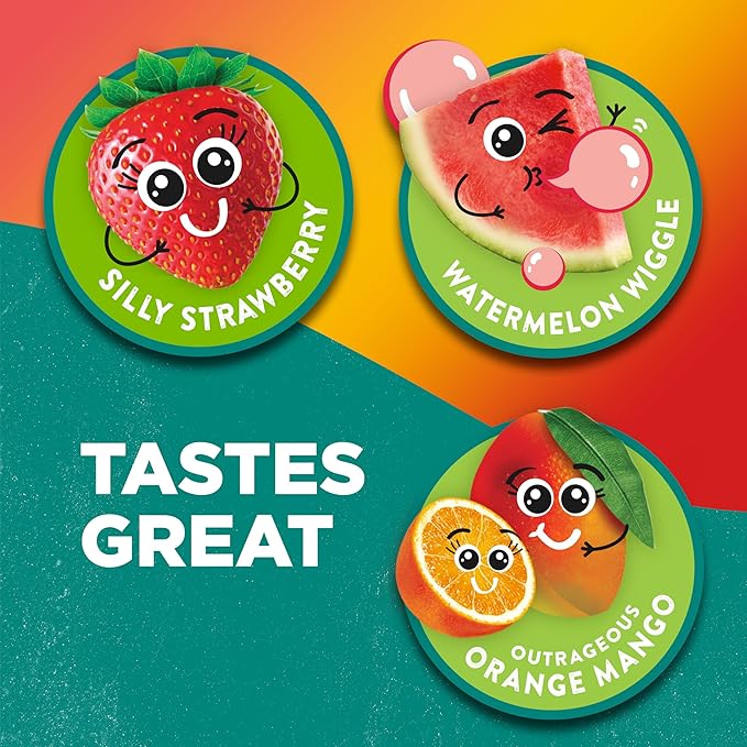 Tom's of Maine Anticavity Kids Natural Toothpaste Variety Pack, Strawberry, Orange Mango, Watermelon Flavors, Kids Toothpaste with Fluoride, Safe for Ages 2 and Up, 5.1 oz (Pack of 3)