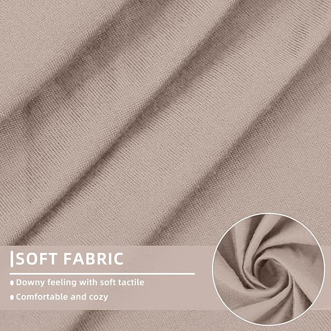 hyha Waterproof Couch Cushion Covers, Sectional Sofa Slipcovers Washable, L Shape Chaise Dog Couch Covers for Sectional Sofa, Universal Furniture Protector (1 Piece for Chaise XL, Taupe)