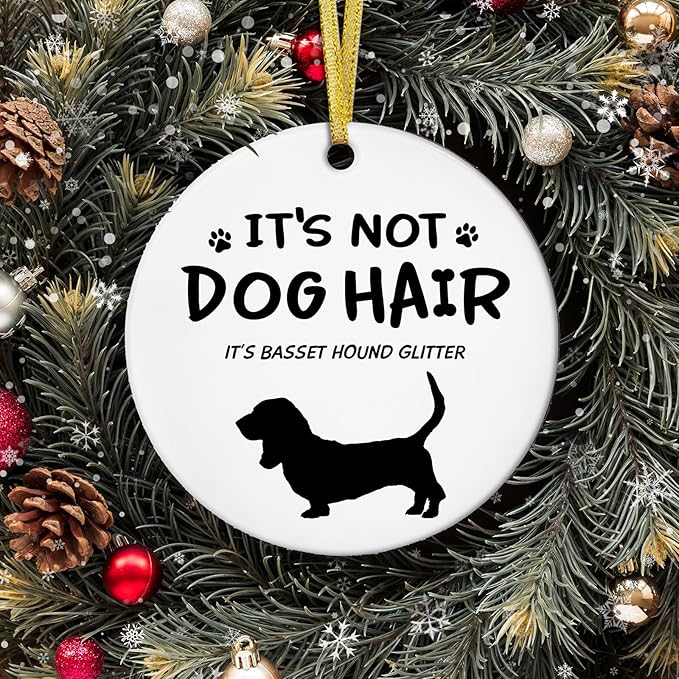 531-zsgj-basset Hound Home & Kitchen > Home Décor Products > Home Décor Accents > Hanging Ornaments