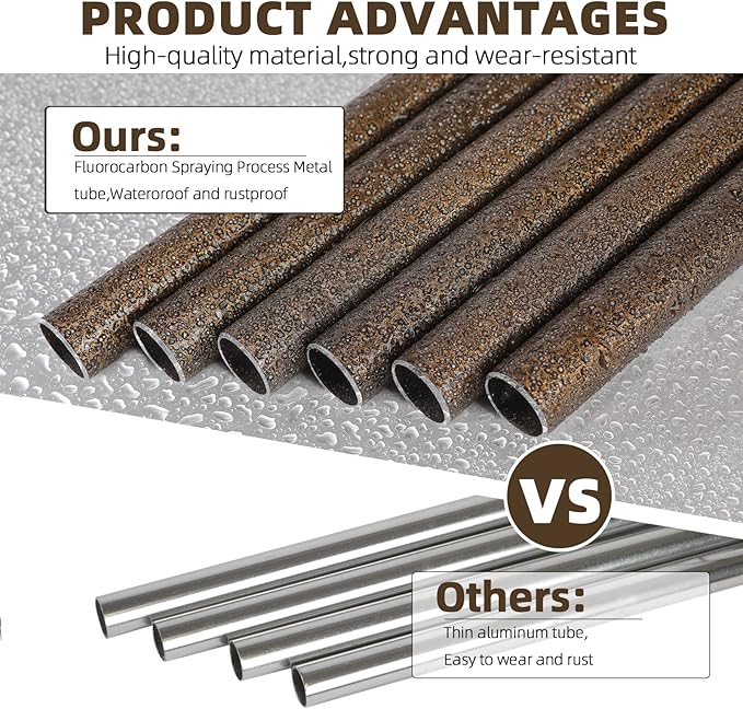 Wind-Chimes-Outdoor-Deep-Tone, Large Soothing Melodic Tones Windchimes, Wind Chimes for Outside, Memorial Wind Chime Best Gift for Mom Women Grandma Neighbors(32" Brown Coated Aluminum)