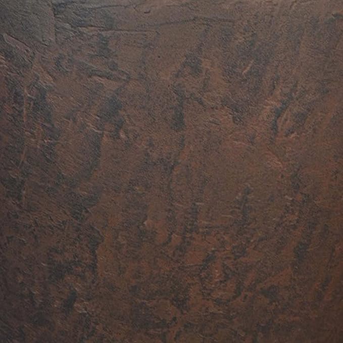 Sunnydaze 15.25-Inch Anjelica Large Plastic Pot for Plants - Outdoor Polyresin Round Planter with Drillable Drainage Holes - Rust - 4pk