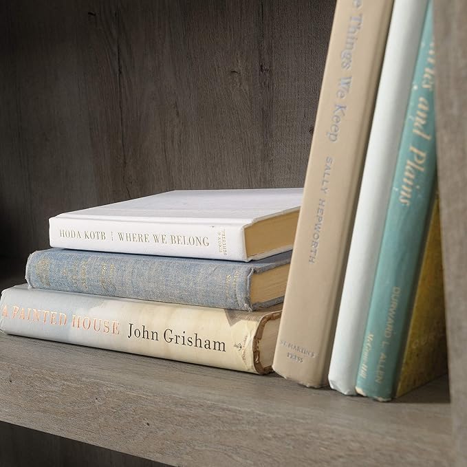 Sauder Miscellaneous Storage 3-Shelf Bookcase/ Book shelf, Mystic Oak finish