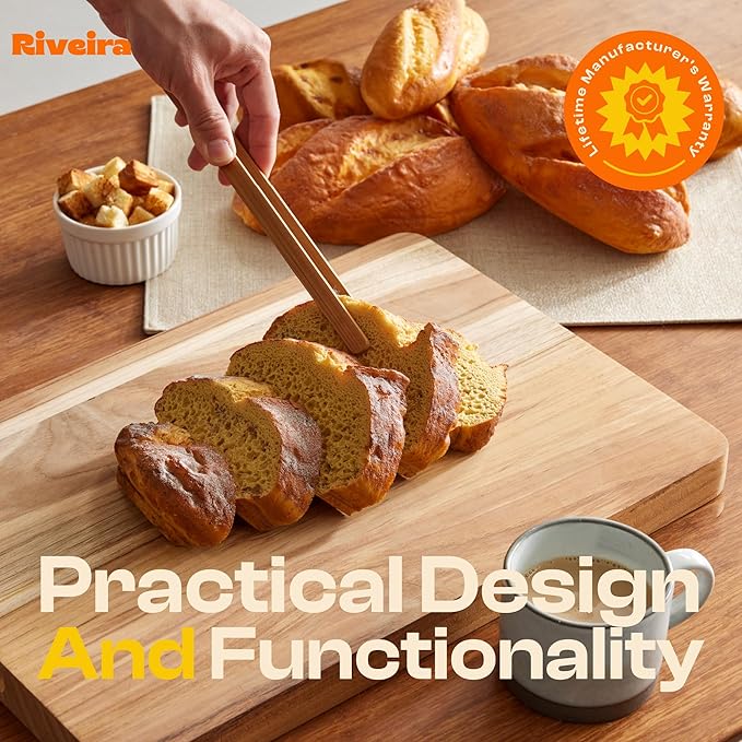 Riveira Dark Bamboo Wooden Spoons for Cooking 9-Piece with Holder, Apartment Essentials Wood Spatula Spoon Nonstick Kitchen Utensil Set Premium Quality Housewarming Gifts for Everyday Use