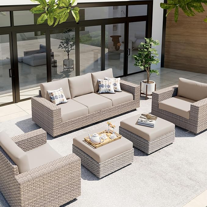 hyha Waterproof Couch Cushion Covers, Sectional Sofa Slipcovers Washable, L Shape Chaise Dog Couch Covers for Sectional Sofa, Universal Furniture Protector (1 Piece for Chaise XL, Taupe)