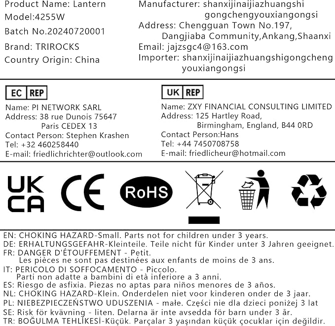 TRIROCKS Stainless Steel Decorative Lantern 12'' High Metal Candle Holder with Clear Glass Panels Perfect for Home Decor Living Room Parties Events Tabletop Indoor Outdoor (White)