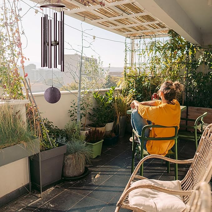 Wind Chimes for Outside, 36'' Wind Chime Outdoors Deep Tone Unique Wind Chimes Outdoor Clearance, Gifts for Mother's Day/Housewarming/Christmas