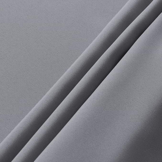 sancua Rectangle Tablecloth - 70 x 90 Inch - Stain and Wrinkle Resistant Washable Polyester Table Cloth, Decorative Fabric Table Cover for Dining Tables, Buffet Parties and Camping, Light Grey