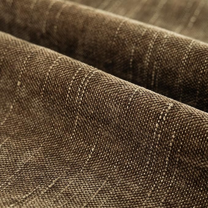 Foindtower Pack of 2 Soft Textured Chenille Throw Decorative Pillow Covers Square Accent Solid Cushion Cover Neutral Farmhouse Pillow Case for Couch Sofa Bedroom Living Room 24x24 Inch,Taupe Brown