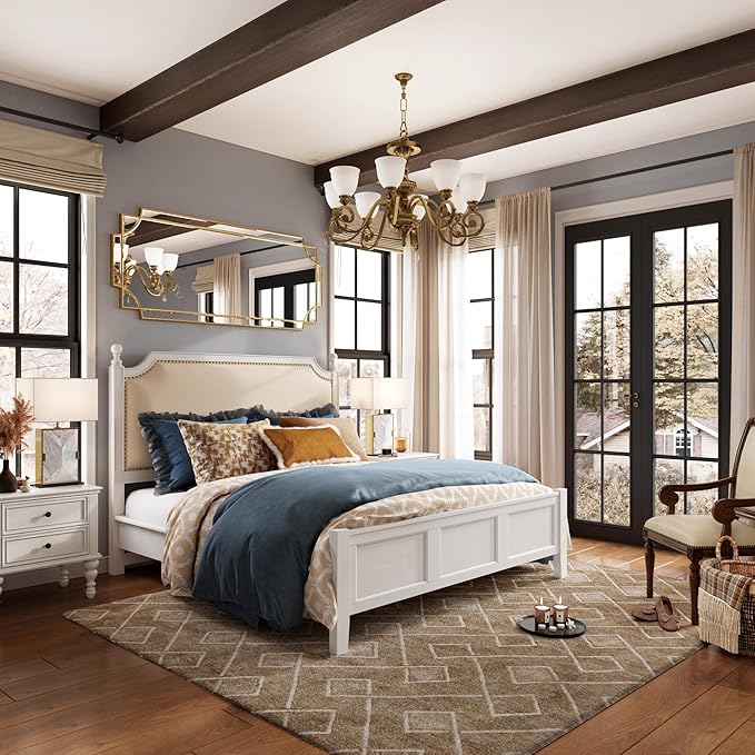 Kelly Miller Gold Full Length Mirror for Wall, 24" x58” Full Body Mirror Decorative Beveled Home Decor for Living Room Bedroom Bathroom Entryway Hallway Dressing Room