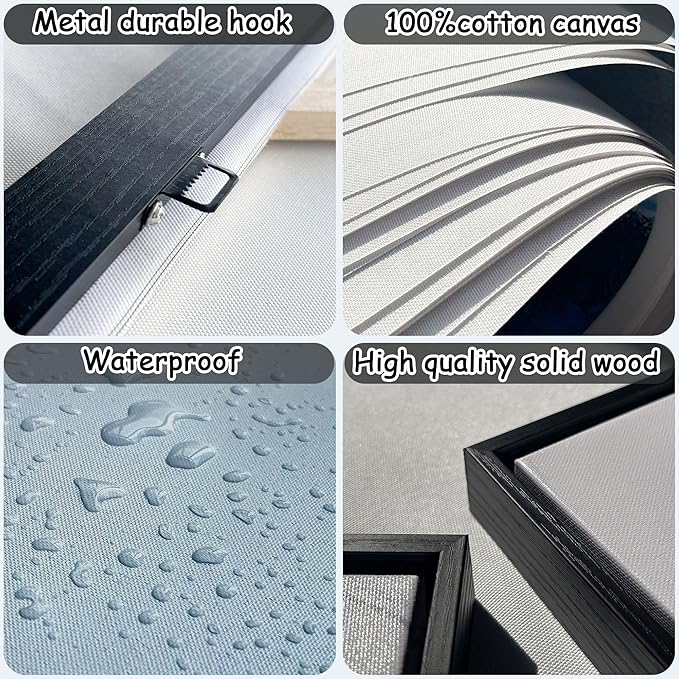 New York City Wall Art -Framed Modern Abstract Wall Art for Living Room, Office & Bedroom Cityscape & Paintings for Bedroom brooklyn bridge Pictures Wall Decor Chicago Artwork for Walls 24×48IN