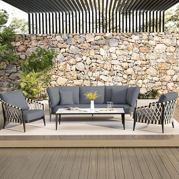 hyha Waterproof Couch Cushion Covers, Stretch Sofa Couch Seat Slipcover for Dog Washable, Non-Slip Waterproof Outdoor Cushion Covers for Patio Furniture Replacement (2 Pieces, Dark Grey)