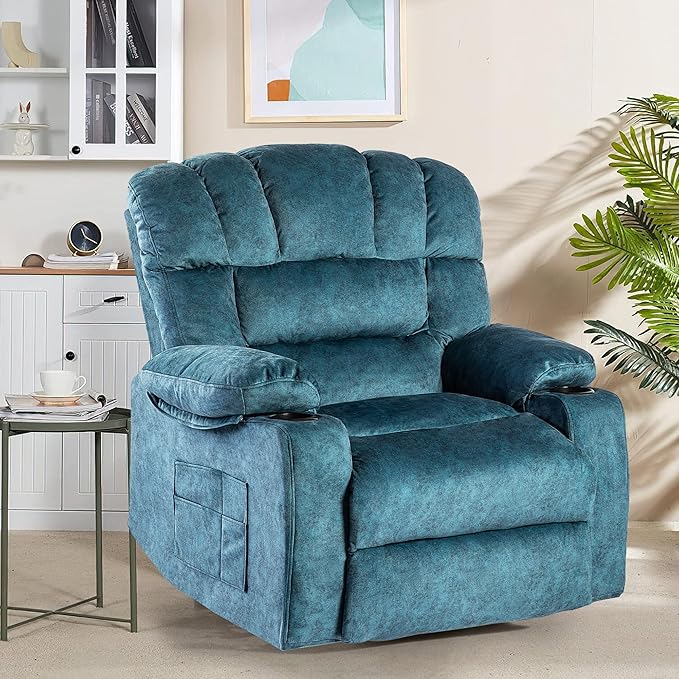 Recliner Chair Manual Modern Ergonomic Lounge Single Sofa Seat Living Room Lounge Recliners on Clearance Foam Filling