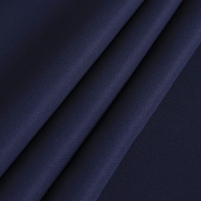 sancua Rectangle Tablecloth - 60 x 120 Inch - Stain and Wrinkle Resistant Washable Polyester Table Cloth, Decorative Fabric Table Cover for Dining Tables, Buffet Parties and Camping, Navy