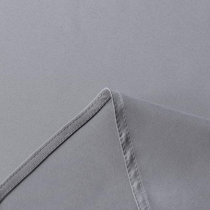 sancua Rectangle Tablecloth - 60 x 120 Inch - Stain and Wrinkle Resistant Washable Polyester Table Cloth, Decorative Fabric Table Cover for Dining Tables, Buffet Parties and Camping, Light Grey