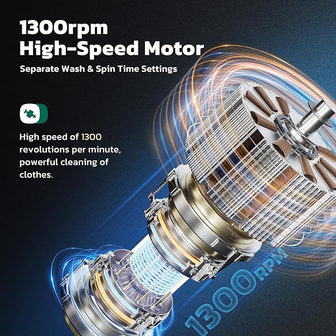 Greenvelly Portable Washing Machine, 16 Lbs Compact Mini Washer and Dryer Combo, Semi-automatic Twin Tub Washer with Drain Pump for Dorms, Apartments, RVs (Grey)