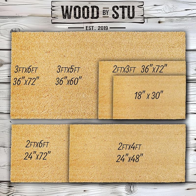 French Bulldog Coconut Coir Personalized Doormat, Frenchie Custom Welcome Mat, Housewarming Gift, Last Name Door Mat, Closing Gift, Dog Lover Entryway Rug 1172