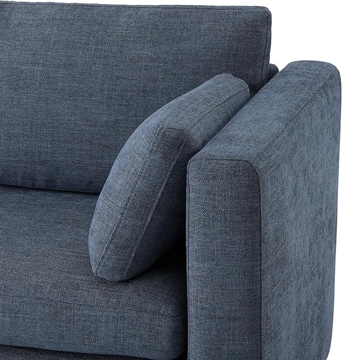 CHITA Oversized Modular Sectional Fabric Sofa Set, FSC Certified Extra Large U Shaped Couch Reversible Chaise Modular Sectional Couch,146 inch Width,6 Seat Modular Sofa with Storage Ottomans, Blue