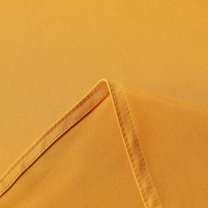 sancua Rectangle Tablecloth - 70 x 90 Inch - Stain and Wrinkle Resistant Washable Polyester Table Cloth, Decorative Fabric Table Cover for Dining Tables, Buffet Parties and Camping, Gold