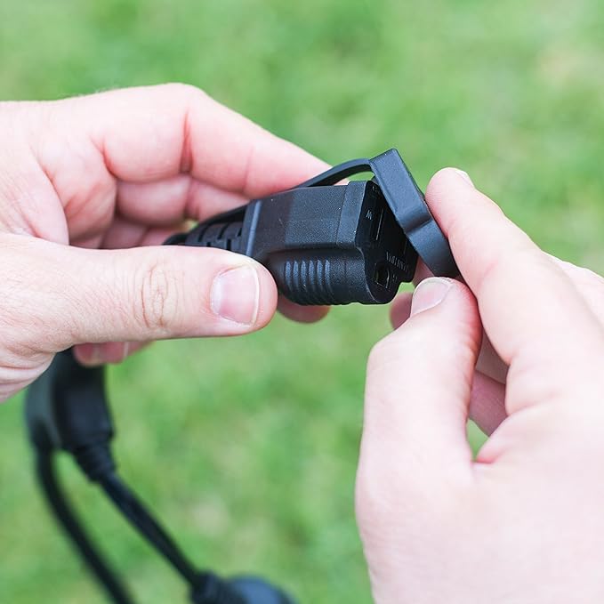 Enbrighten LED Outdoor String Lights 48ft Soft Warm White Patio Lights with Ultra-Durable Shatterproof and Waterproof Acrylic Bulbs for Balcony, Backyard, Porch, Gazebo, Deck, Party and Market, 35631