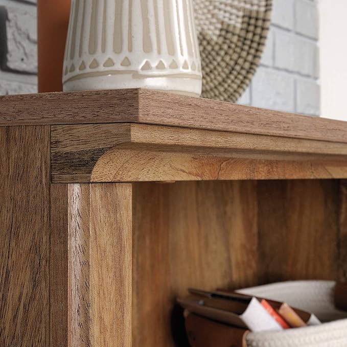 Sauder Miscellaneous Storage 3-Shelf Bookcase/ Book shelf, Sindoori Mango finish