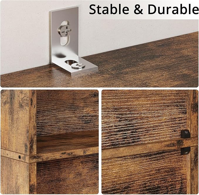 IRONCK Bookshelves and Bookcases Set of 2 Floor Standing 6 Tiers Display Storage Shelves 70 in Tall Bookcase Home Decor Furniture for Home Office, Living Room, Bed Room