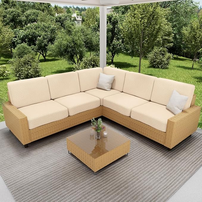 hyha Waterproof Couch Cushion Covers for Pets, Non Slip Sofa Seat Cover for Dogs Washable, Soft Thick Stretch Jacquard Fabric, Sofa Slipcovers with Elastic Bottom (1 Piece for Backrest L, Beige)