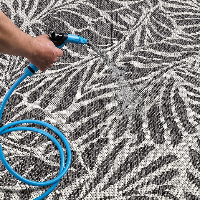 Keen Home Design Terrace Outdoor Runner Rug - 2x8 Washable Indoor/Outdoor Rug for Patio, Kitchen, Balcony, Beach, Garden, Deck and Porch, Size: 2'2"x7'7"