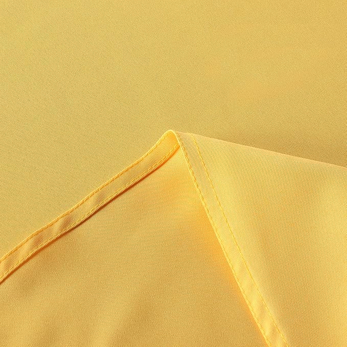 sancua Square Tablecloth - 70 x 70 Inch - Stain and Wrinkle Resistant Washable Polyester Table Cloth, Decorative Fabric Table Cover for Dining Tables, Buffet Parties and Camping, Yellow
