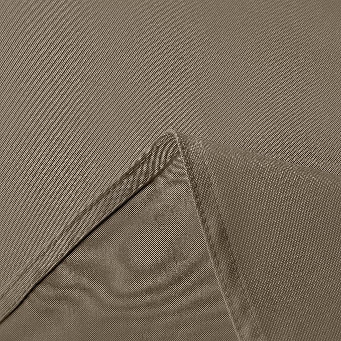 sancua Square Tablecloth - 70 x 70 Inch - Stain and Wrinkle Resistant Washable Polyester Table Cloth, Decorative Fabric Table Cover for Dining Tables, Buffet Parties and Camping, Taupe