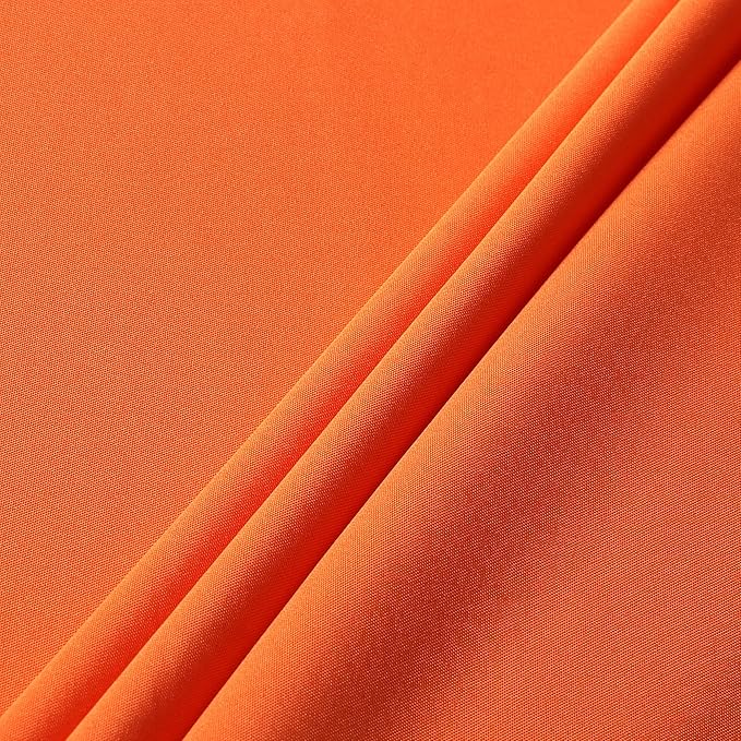 sancua Rectangle Tablecloth - 54 x 120 Inch - Stain and Wrinkle Resistant Washable Polyester Table Cloth, Decorative Fabric Table Cover for Dining Tables, Buffet Parties and Camping, Orange