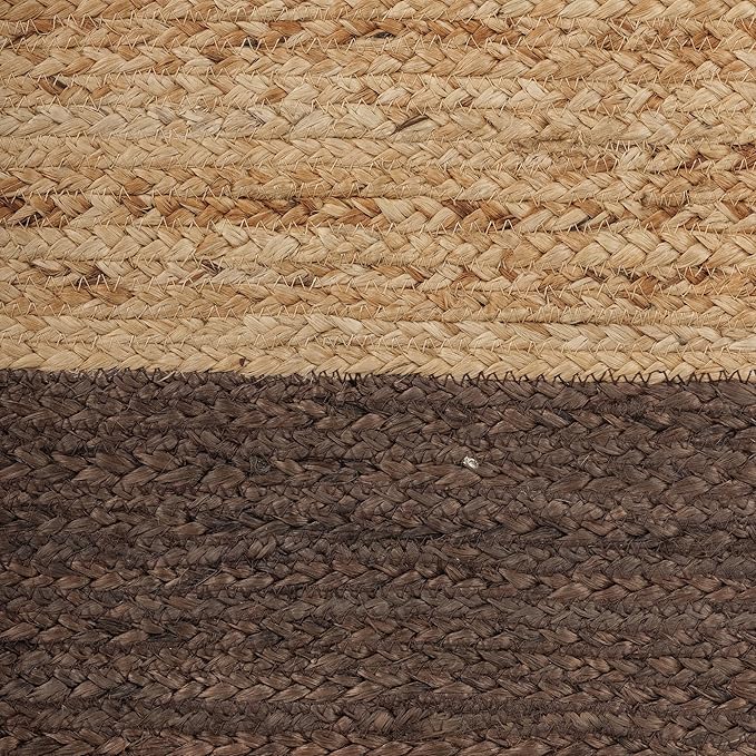 REDEARTH · Cube Pouf Foot Stool Ottoman - Jute Braided Pouffe Poof Accent Sitting Footrest for The Living Room, Bedroom, Nursery, Patio, Lounge - Set of 2 (14.5”x14.5”x16”; Natural Acorn)