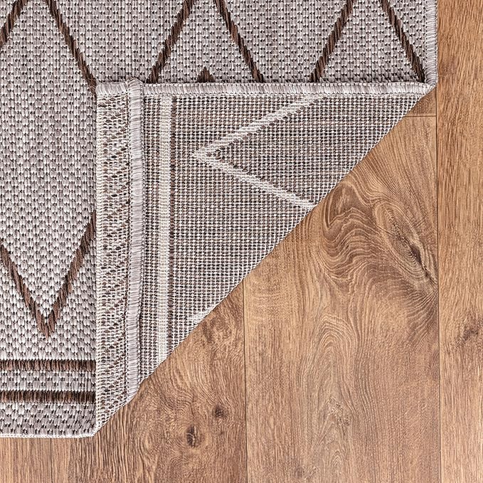 Keen Home Design Terrace Outdoor Runner Rug - 2x8 Washable Indoor/Outdoor Rug for Patio, Kitchen, Balcony, Beach, Garden, Deck and Porch, Size: 2'2"x7'7"