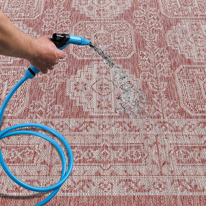 Keen Home Design Terrace Outdoor Runner Rug - 2x6 Washable Indoor/Outdoor Rug for Patio, Kitchen, Balcony, Beach, Garden, Deck and Porch, Size: 2'2"x5'7"