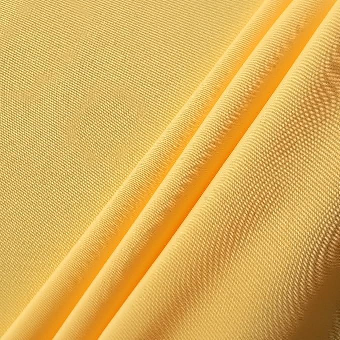 sancua Rectangle Tablecloth - 60 x 120 Inch - Stain and Wrinkle Resistant Washable Polyester Table Cloth, Decorative Fabric Table Cover for Dining Tables, Buffet Parties and Camping, Yellow