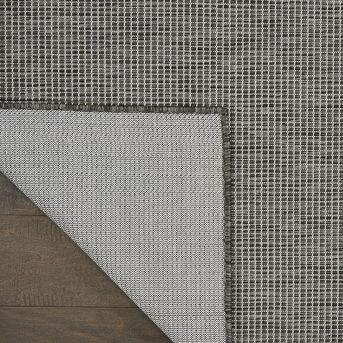 Nourison Home Positano Charcoal 2' x 6' Area Rug Easy Clean, Non Shedding, Bed Room, Living Room, Dining Room, Kitchen (6' Runner)